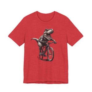 T-Rex Riding Bicycle | Funny Cycling T-shirt