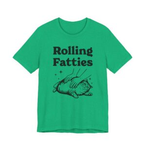 Rolling Fatties | Funny Fat Cat T-shirt