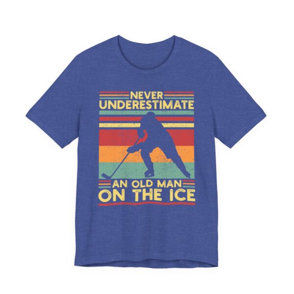 Never Underestimate an Old Man on Ice | Funny Ice Hockey T-shirt