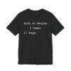 List of People I Like: Dogs | Funny Dog Owner T-shirt