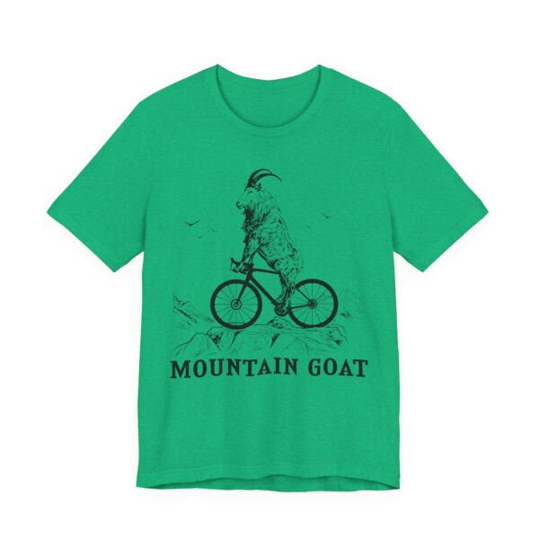 Mountain Goat Riding Bicycle | Funny Mountain Bike Cycling T-shirt