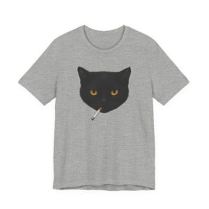 Cool Smoking Cat Y2K T-shirt