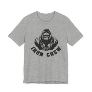 Silverback Gorilla | Iron Crew | Gym and Fitness T-shirt