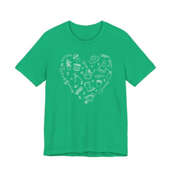 Cute Gardening Heart Shape T-shirt