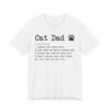 Funny Cat Dad Definition T-shirt