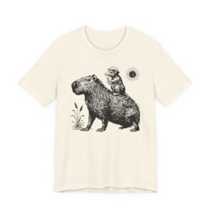 Funny Capybara and Cowboy Rat T-shirt
