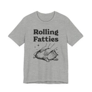 Rolling Fatties | Funny Fat Cat T-shirt
