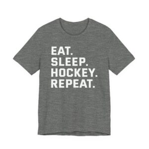 Eat Sleep Hockey Repeat | Funny Hockey T-shirt