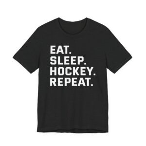 Eat Sleep Hockey Repeat | Funny Hockey T-shirt
