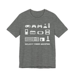 Select Your Weapon | Funny Gaming T-shirt
