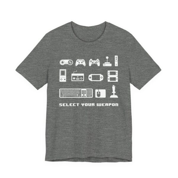 Select Your Weapon | Funny Gaming T-shirt