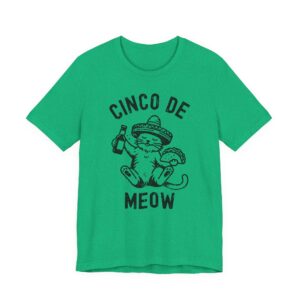 Cinco De Meow | Cinco De Drinko | Funny Cinco de Mayo T-shirt