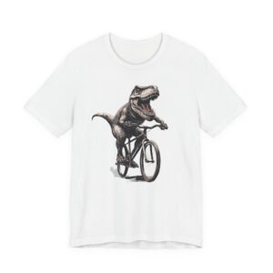 T-Rex Riding Bicycle | Funny Cycling T-shirt