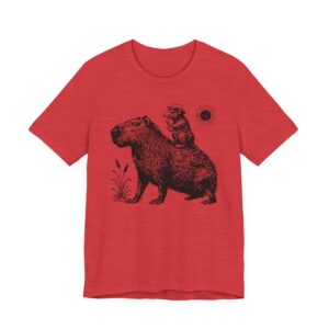 Funny Capybara and Cowboy Rat T-shirt