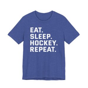 Eat Sleep Hockey Repeat | Funny Hockey T-shirt