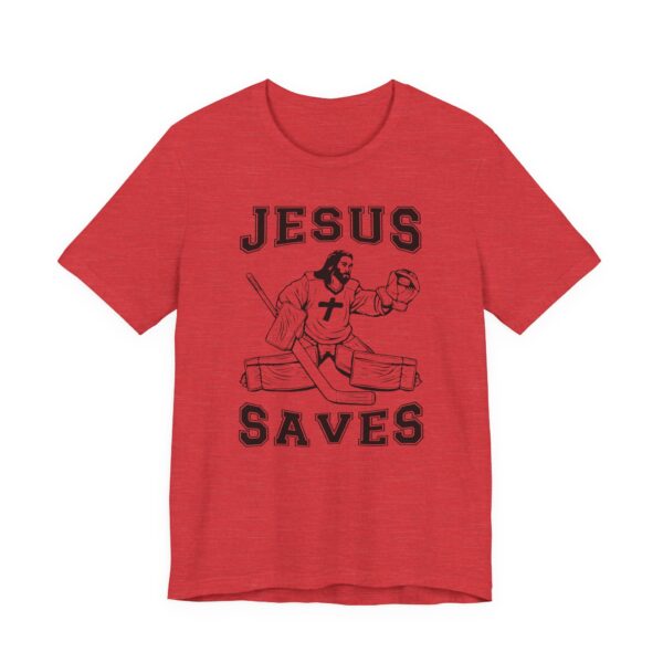 Hockey Goaltender Jesus Saves | Funny Ice Hockey Goalie T-shirt