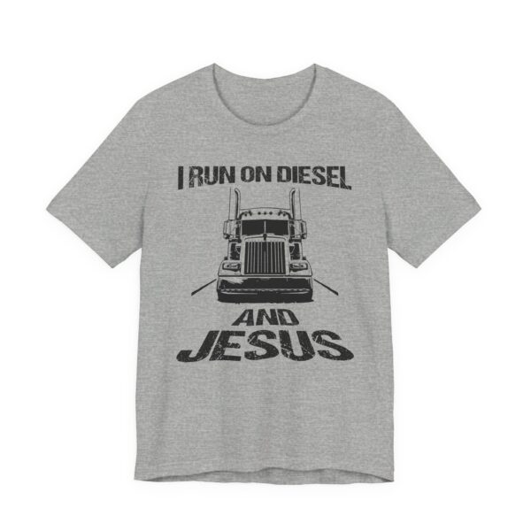 I Run on Diesel and Jesus | Truck Driver T-shirt