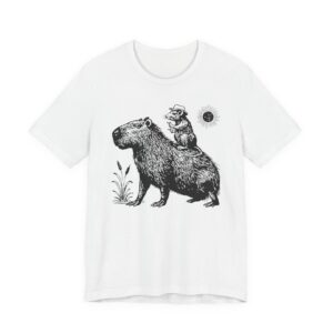 Funny Capybara and Cowboy Rat T-shirt