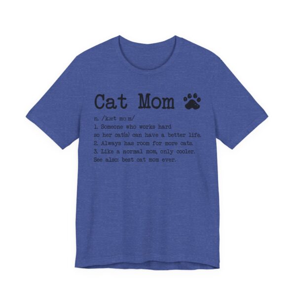 Funny Cat Mom Definition T-shirt