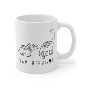 Team Herbivore | Cute Vegan Dinosaur Mug