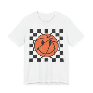 Cute Smiley Face Basketball T-shirt