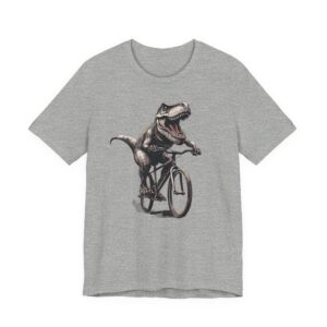 T-Rex Riding Bicycle | Funny Cycling T-shirt
