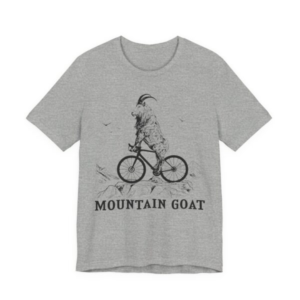 Mountain Goat Riding Bicycle | Funny Mountain Bike Cycling T-shirt