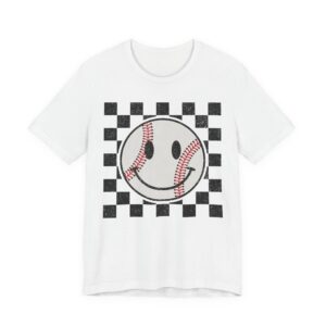 Cute Smiley Face Baseball T-shirt
