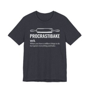Procrastibake Procrastibaking Definition | Funny Baking T-shirt
