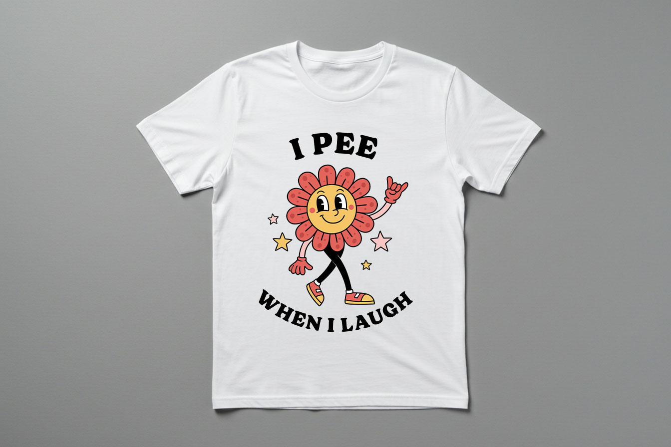 I Pee When I Laugh | Funny Adult Humor Women T-shirt Banner