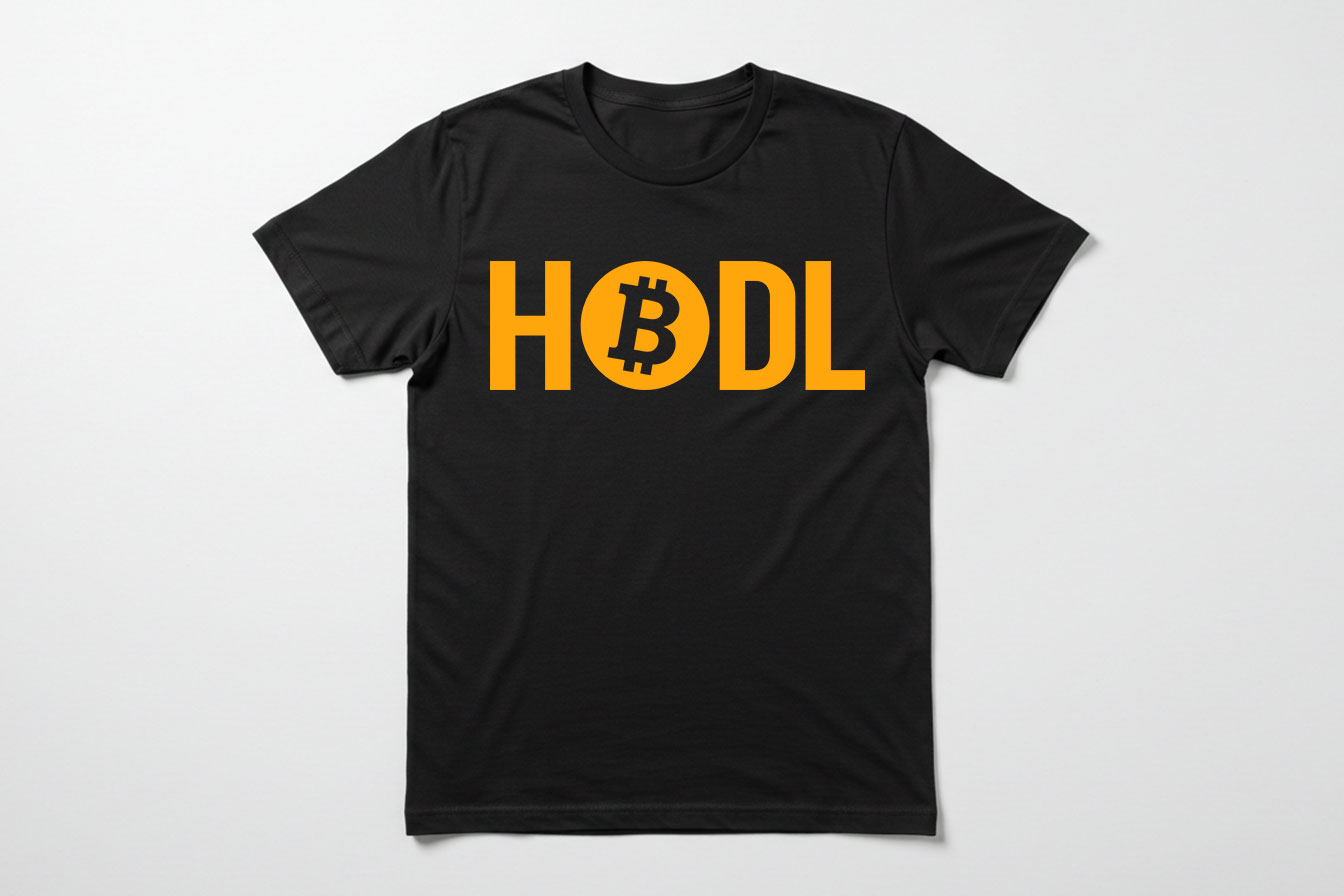 Hodl Bitcoin Crypto T-shirt Banner
