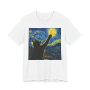 Van Gogh Starry Night Cat T-Shirt