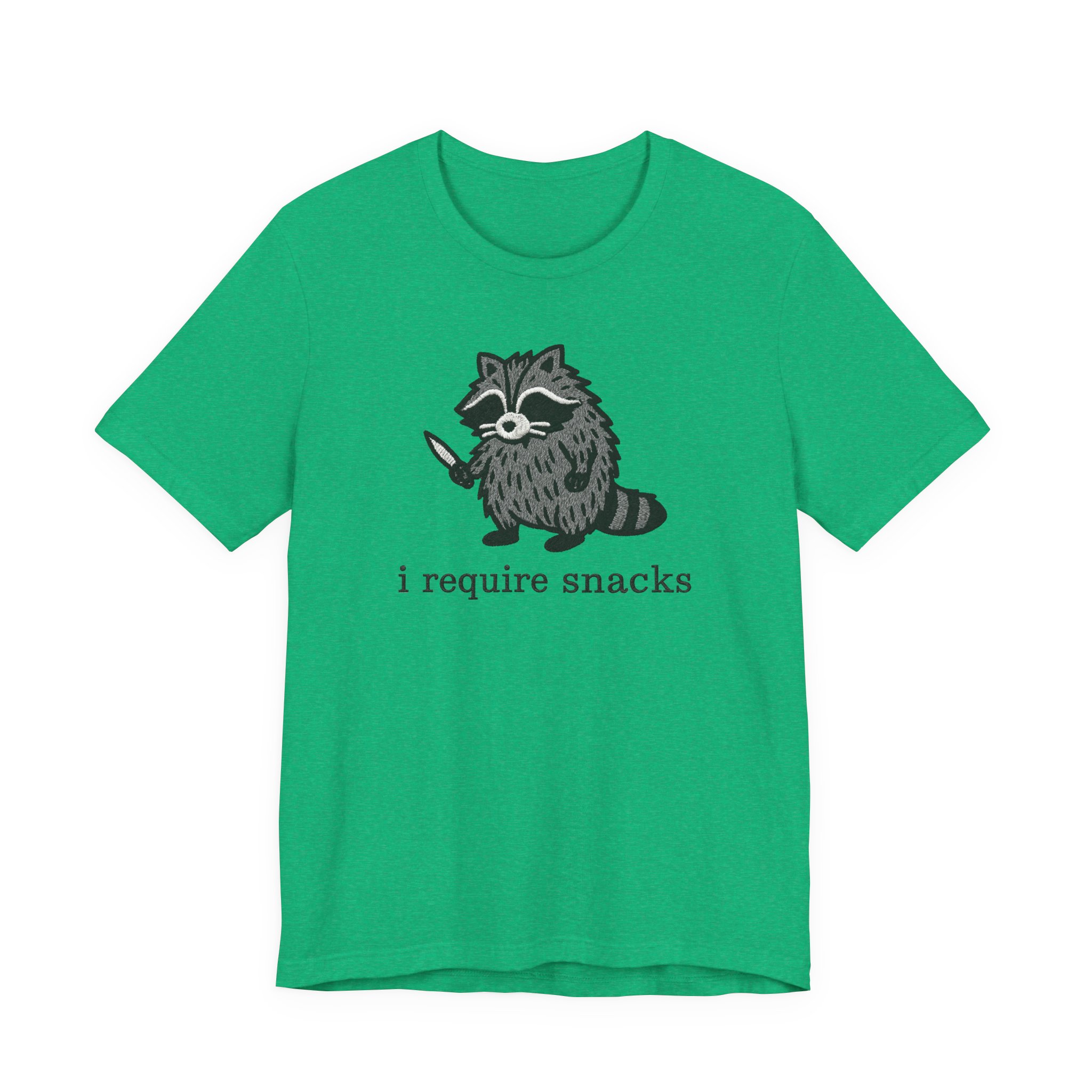 I Require Snacks | Funny Raccoon T-Shirt