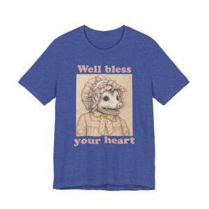 Well, Bless Your Heart | Funny Cottagecore Opossum T-shirt