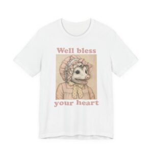 Well, Bless Your Heart | Funny Cottagecore Opossum T-shirt