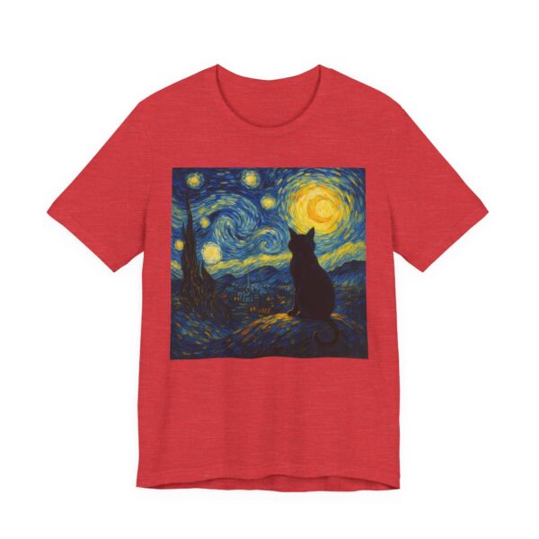 Van Gogh Starry Night Cat T-Shirt