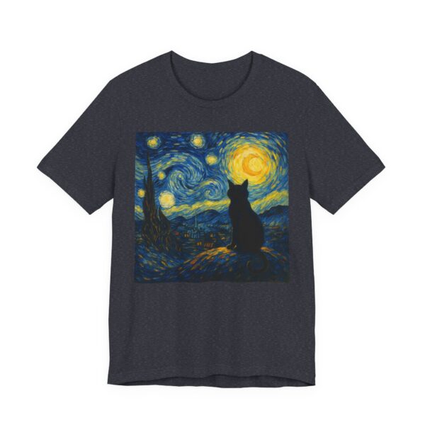 Van Gogh Starry Night Cat T-Shirt