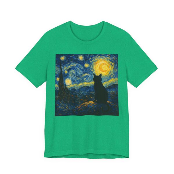 Van Gogh Starry Night Cat T-Shirt