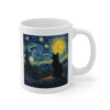 Van Gogh Starry Night Cat Mug