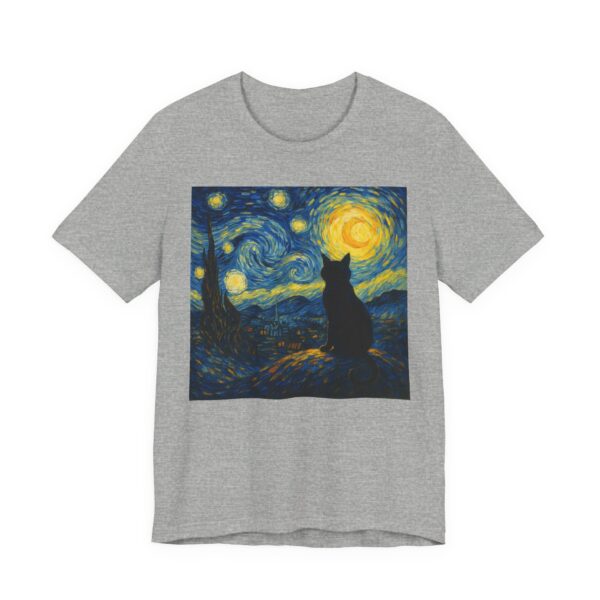 Van Gogh Starry Night Cat T-Shirt