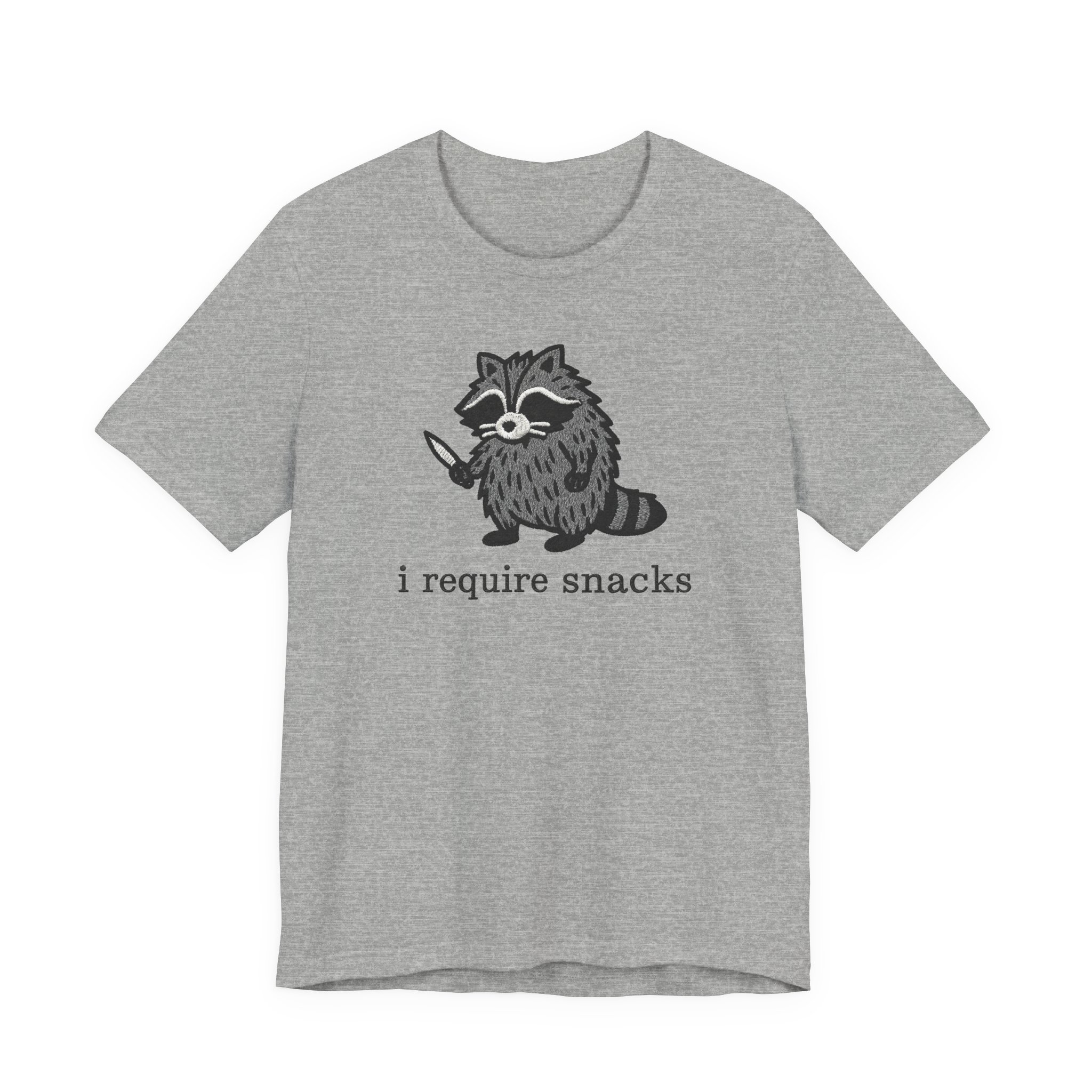 I Require Snacks | Funny Raccoon T-Shirt