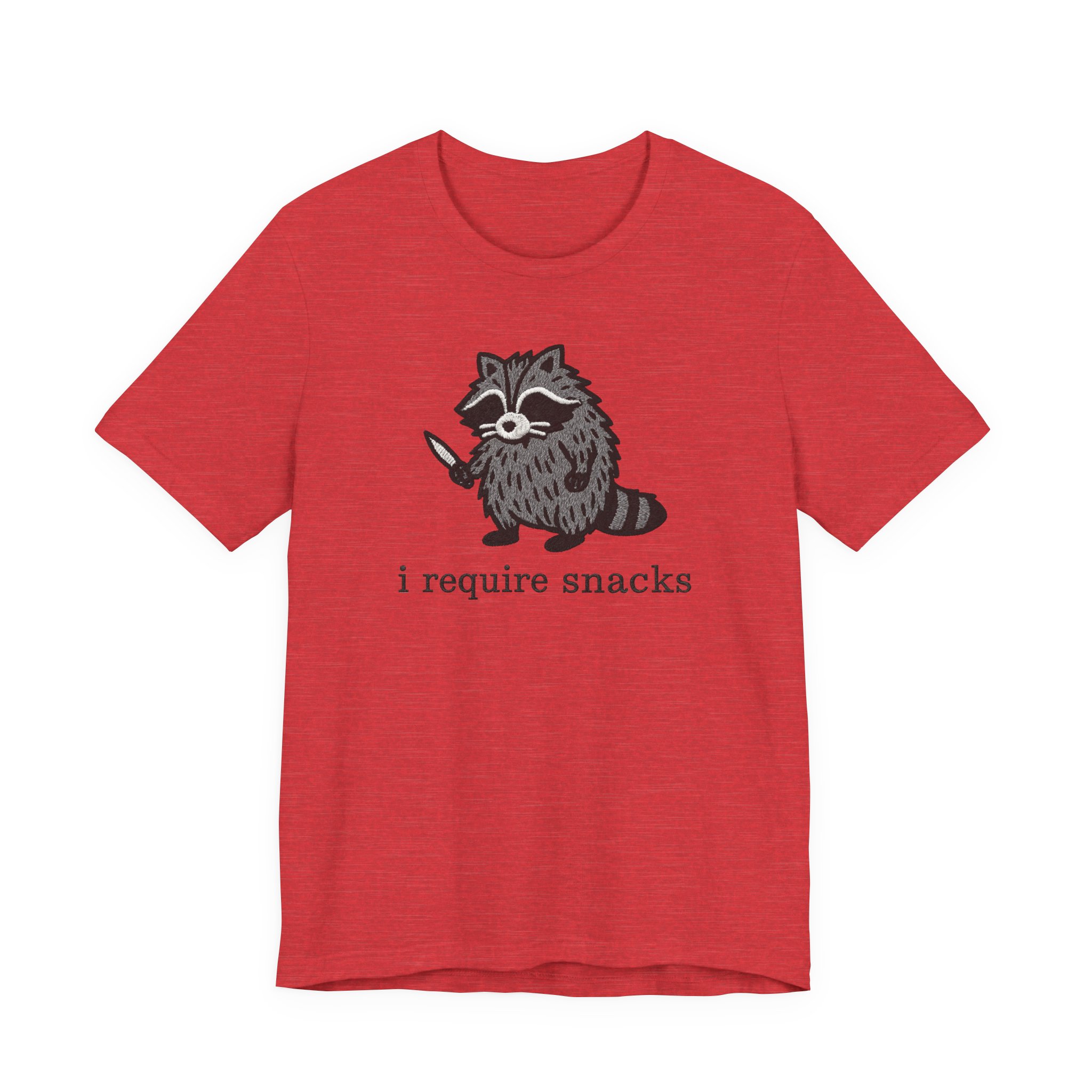 I Require Snacks | Funny Raccoon T-Shirt