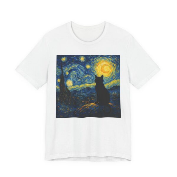 Van Gogh Starry Night Cat T-Shirt