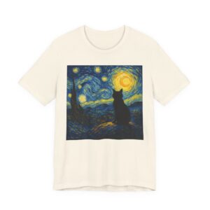 Van Gogh Starry Night Cat T-Shirt
