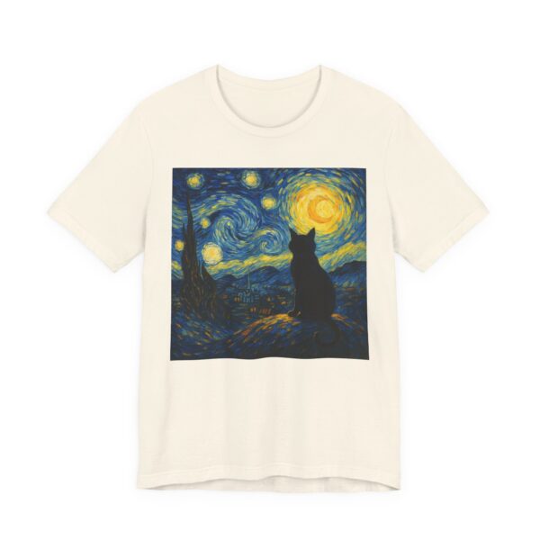 Van Gogh Starry Night Cat T-Shirt