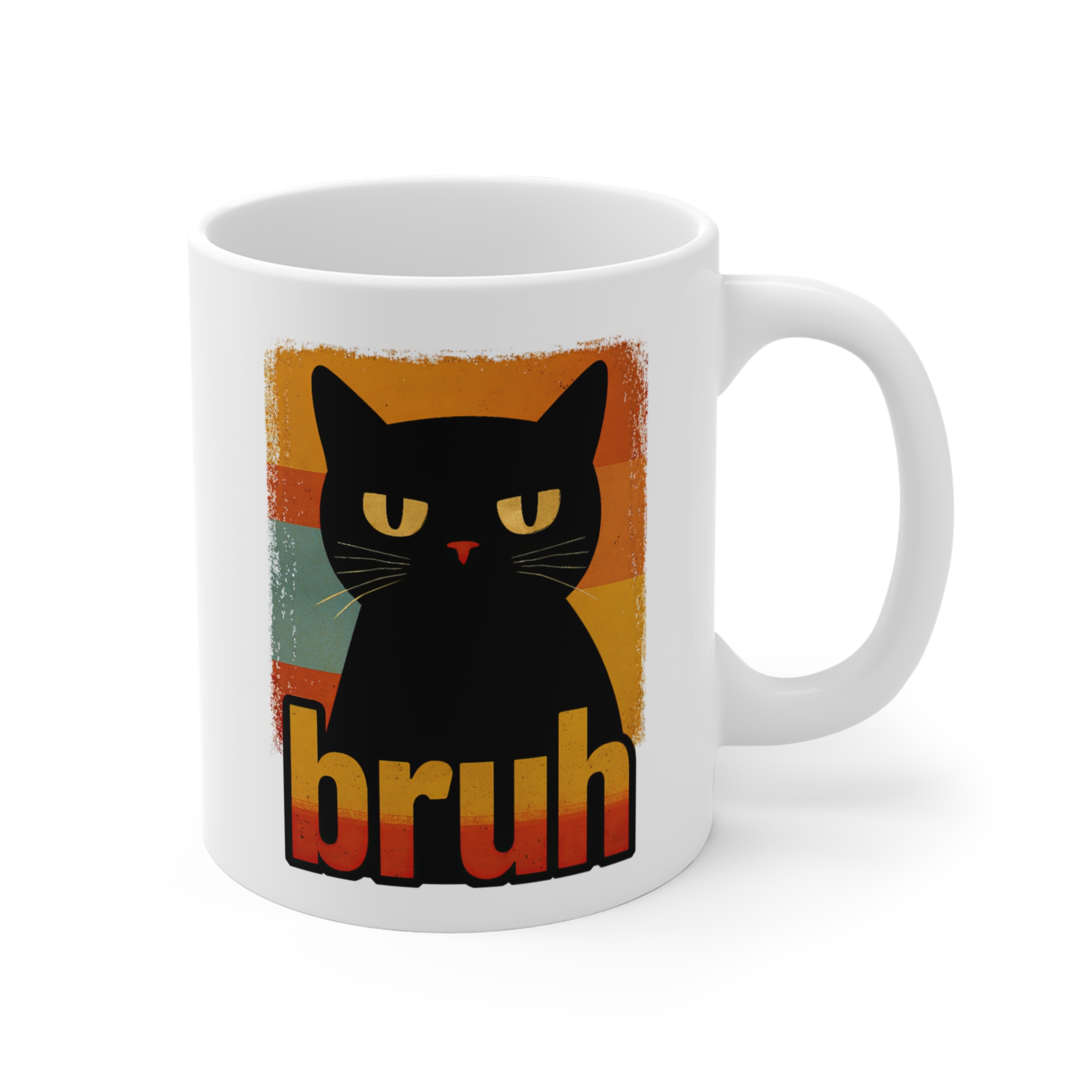 Funny Cat Bruh Meme Mug