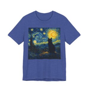 Van Gogh Starry Night Cat T-Shirt