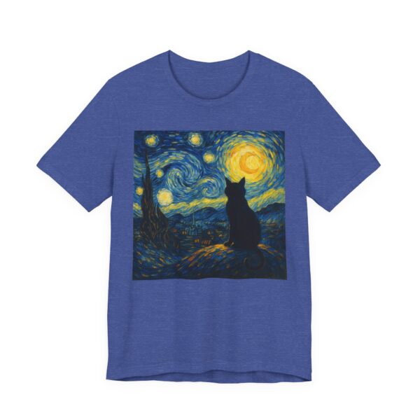 Van Gogh Starry Night Cat T-Shirt