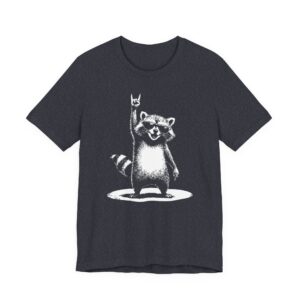 Funny Retro Raccoon Rock Music Party T-Shirt