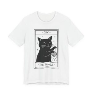 The Tangle | Funny Black Cat Tarot T-Shirt #CA53